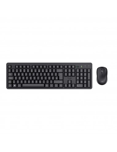 Trust TKM-360 teclado Ratón incluido RF inalámbrico QWERTY Español Negro