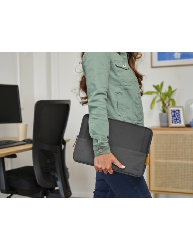 Trust Lisboa 33,8 cm (13.3") Funda Negro, Gris