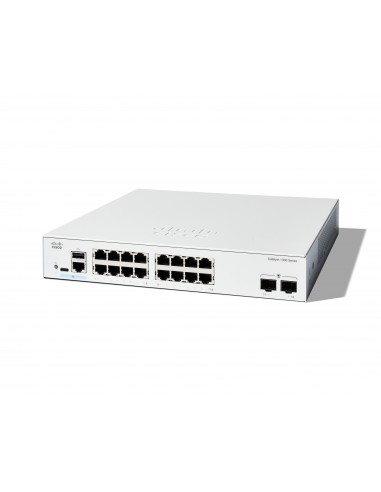 Cisco C1300-16T-2G switch Gestionado L2 L3 Gigabit Ethernet (10 100 1000) Blanco