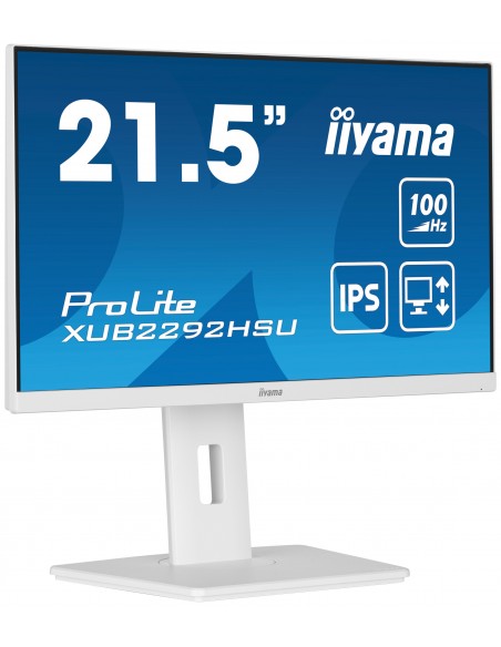 iiyama ProLite XUB2292HSU-W6 pantalla para PC 54,6 cm (21.5") 1920 x 1080 Pixeles Full HD LED Blanco