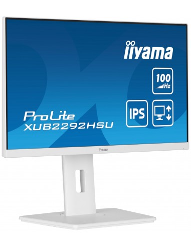 iiyama ProLite XUB2292HSU-W6 pantalla para PC 54,6 cm (21.5") 1920 x 1080 Pixeles Full HD LED Blanco