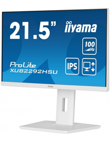 iiyama ProLite XUB2292HSU-W6 pantalla para PC 54,6 cm (21.5") 1920 x 1080 Pixeles Full HD LED Blanco
