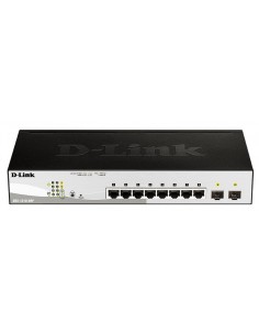 D-Link DGS-1210-08P Gestionado L2 Gigabit Ethernet (10 100 1000) Energía sobre Ethernet (PoE) Negro