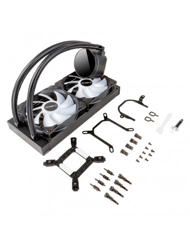 UNYKAch AquaStorm 240 Procesador Sistema de refrigeración líquida todo en uno 12 cm Negro 1 pieza(s)