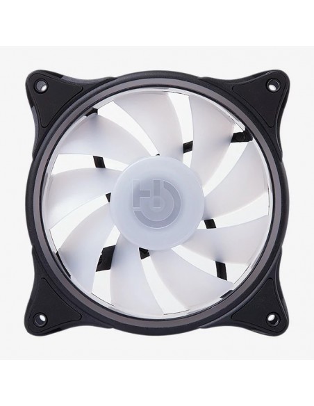 Hiditec N18 ARGB Carcasa del ordenador Ventilador 12 cm Negro