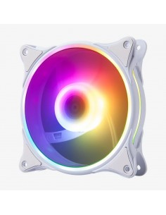 Hiditec N18 ARGB Carcasa del ordenador Ventilador 12 cm Blanco 2