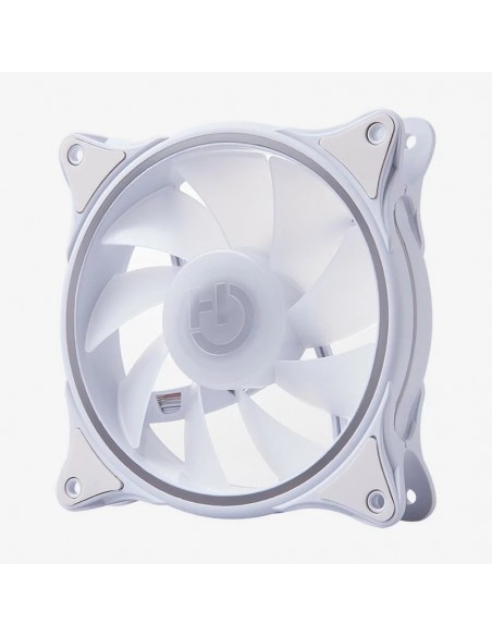 Hiditec N18 ARGB Carcasa del ordenador Ventilador 12 cm Blanco