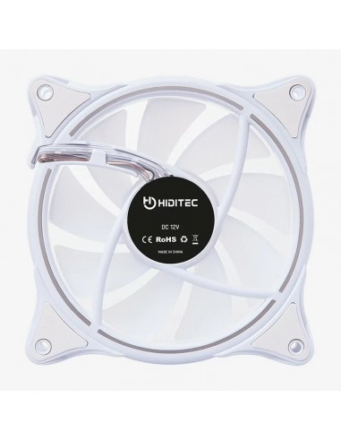 Hiditec N18 ARGB Carcasa del ordenador Ventilador 12 cm Blanco