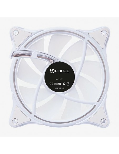 Hiditec N18 ARGB Carcasa del ordenador Ventilador 12 cm Blanco