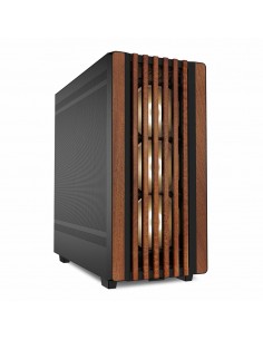 Sharkoon REBEL C70M RGB Full Tower Negro, Madera