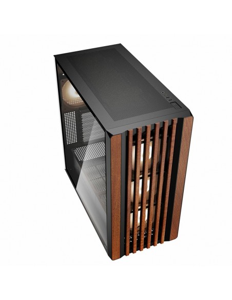 Sharkoon REBEL C70G RGB Full Tower Negro, Madera