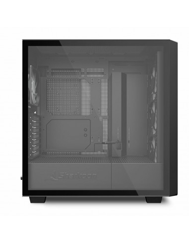 Sharkoon REBEL C70G RGB Full Tower Negro, Madera