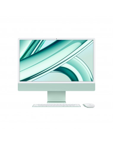Apple iMac Apple M M3 59,7 cm (23.5") 4480 x 2520 Pixeles PC todo en uno 8 GB 256 GB SSD macOS Sonoma Wi-Fi 6E (802.11ax) Verde