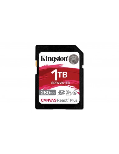 Kingston Technology Canvas React Plus 1 TB SDXC UHS-II Clase 10