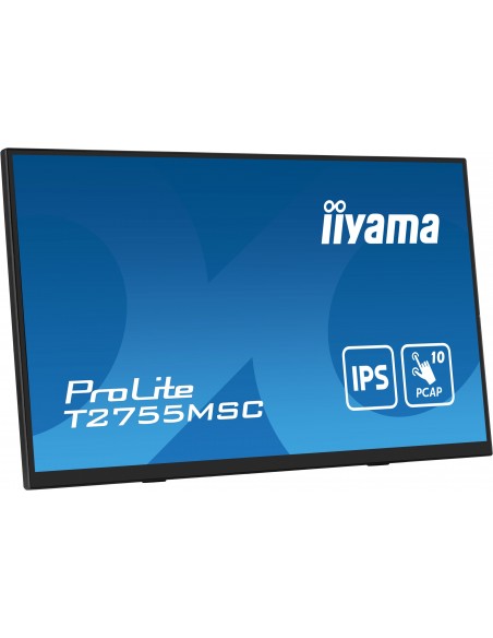 iiyama ProLite T2755MSC-B1 pantalla para PC 68,6 cm (27") 1920 x 1080 Pixeles Full HD LED Pantalla táctil Mesa Negro
