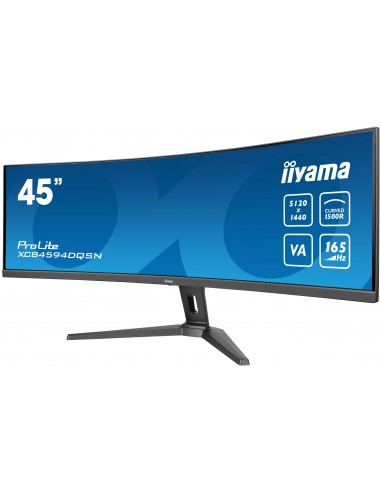 iiyama G-MASTER 45"LCD Curved Bus. UWQHD pantalla para PC 114,3 cm (45") 5120 x 1440 Pixeles Dual QHD LED Negro