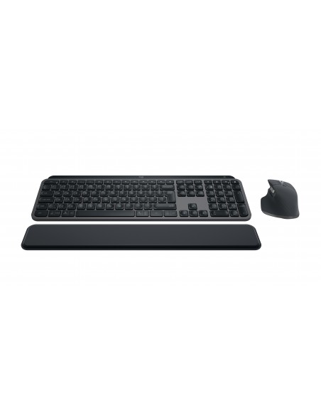Logitech MX Keys S Combo teclado Ratón incluido RF Wireless + Bluetooth AZERTY Belga Grafito