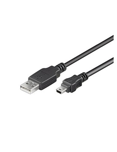 Ewent EC1027 cable USB 1,8 m USB 2.0 USB A Mini-USB B Negro