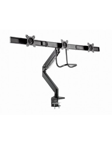 Gembird MA-DA3-03 soporte para monitor 68,6 cm (27") Negro Escritorio