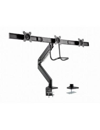 Gembird MA-DA3-03 soporte para monitor 68,6 cm (27") Negro Escritorio