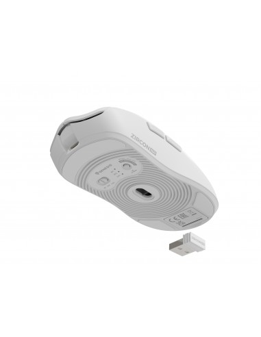 GENESIS Zircon 500 ratón mano derecha RF Wireless + Bluetooth + USB Type-C Óptico 10000 DPI