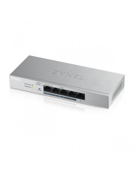 Zyxel GS1200-5HP v2 Gestionado Gigabit Ethernet (10 100 1000) Energía sobre Ethernet (PoE) Gris