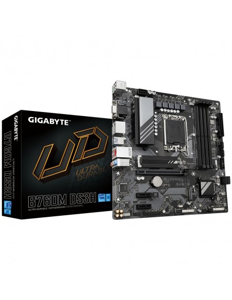 Gigabyte B760M DS3H placa base Intel B760 Express LGA 1700 micro ATX Gigabyte B760M DS3H placa base Intel B760 Express LGA 1700 micro ATX