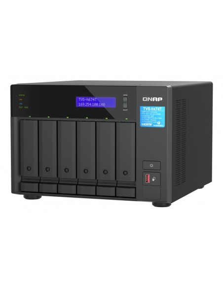 QNAP TVS-H674T-I5-32G servidor de almacenamiento NAS Torre Ethernet Negro i5-12400