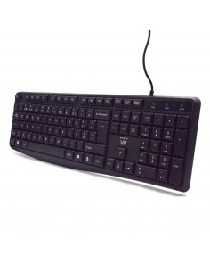 Ewent EW3002 teclado USB QWERTY Portugués Negro 2