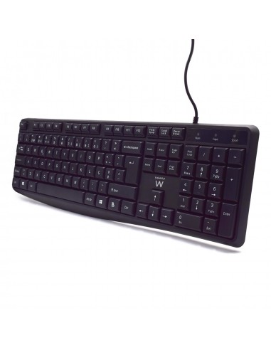 Ewent EW3002 teclado USB QWERTY Portugués Negro