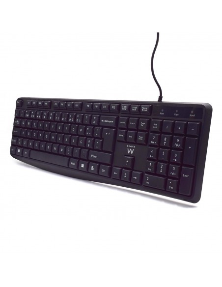 Ewent EW3002 teclado USB QWERTY Portugués Negro