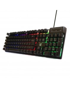 Ewent PL3319 teclado USB QWERTY Portugués Negro 2