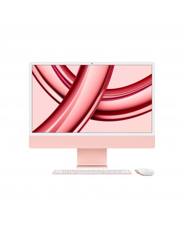 Apple iMac Apple M M3 59,7 cm (23.5") 4480 x 2520 Pixeles PC todo en uno 8 GB 256 GB SSD macOS Sonoma Wi-Fi 6E (802.11ax) Rosa