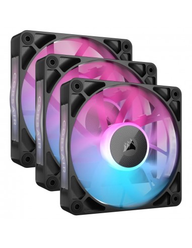 Corsair iCUE LINK RX120 RGB Carcasa del ordenador Ventilador 12 cm Negro 3 pieza(s)