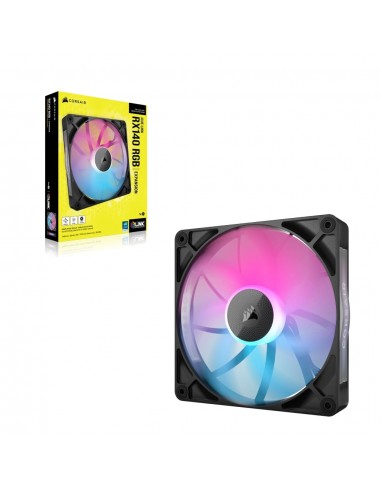 Corsair iCUE LINK RX140 RGB Carcasa del ordenador Ventilador 14 cm Negro 1 pieza(s)