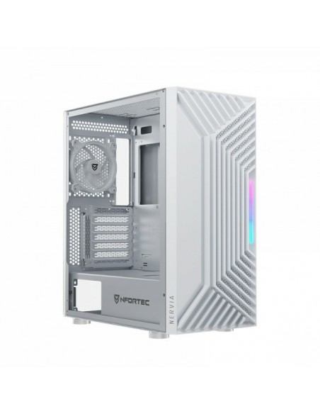 Nfortec NF-CS-NERVIA-W carcasa de ordenador Torre Blanco
