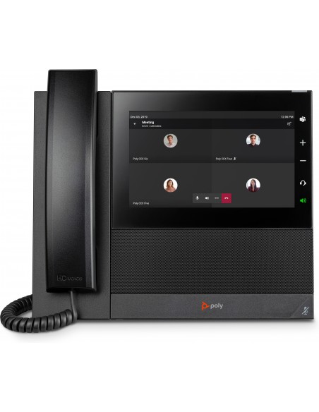 POLY Teléfono multimedia empresarial CCX 600 para Microsoft Teams y habilitado para alimentación a través de Ethernet (PoE)