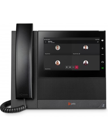POLY Teléfono multimedia empresarial CCX 600 para Microsoft Teams y habilitado para alimentación a través de Ethernet (PoE)