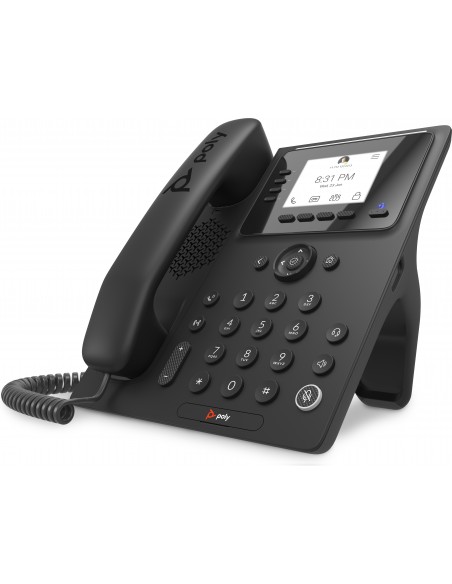 POLY Teléfono multimedia empresarial CCX 350 para Microsoft Teams y habilitado para alimentación a través de Ethernet (PoE)