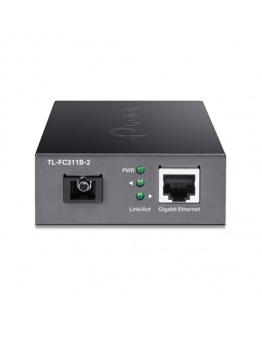 TP-Link TL-FC311B-2 convertidor de medio 1000 Mbit s Monomodo Negro
