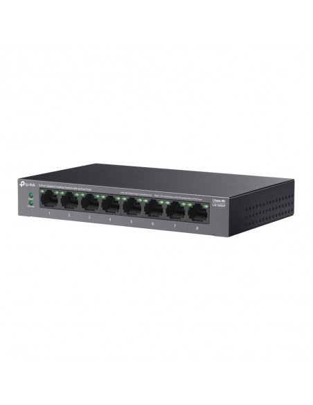 TP-Link LiteWave LS108GP switch No administrado Gigabit Ethernet (10 100 1000) Energía sobre Ethernet (PoE) Negro