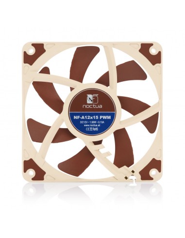 Noctua NF-A12x15 PWM Carcasa del ordenador Ventilador 12 cm Beige, Marrón