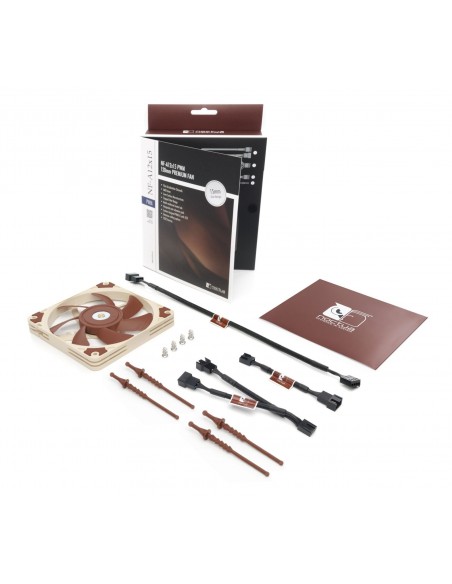 Noctua NF-A12x15 PWM Carcasa del ordenador Ventilador 12 cm Beige, Marrón