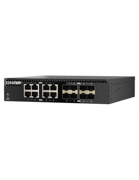 QNAP QSW-3216R-8S8T switch No administrado L2 10G Ethernet (100 1000 10000) Negro