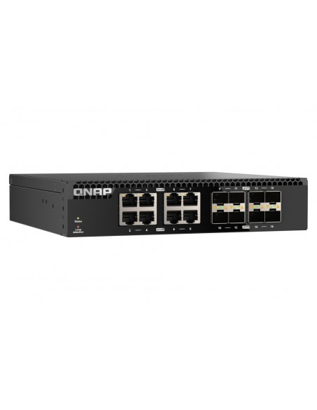 QNAP QSW-3216R-8S8T switch No administrado L2 10G Ethernet (100 1000 10000) Negro