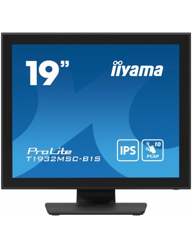 iiyama ProLite T1932MSC-B1S pantalla para PC 48,3 cm (19") 1280 x 1024 Pixeles Full HD LED Pantalla táctil Mesa Negro