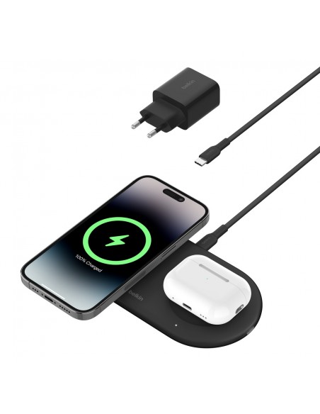 Belkin WIZ021VFBK organizador para estación de carga Independiente Plástico Negro