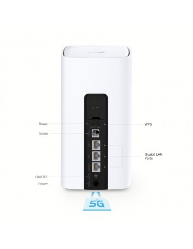 TP-Link NX510v router inalámbrico Gigabit Ethernet Doble banda (2,4 GHz   5 GHz) 5G Blanco