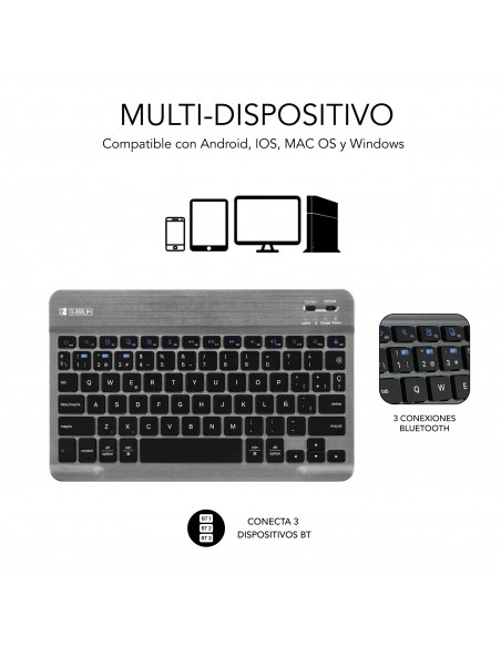 SUBBLIM Funda con Teclado KeyTab Pro BT Samsung Galaxy Tab A9 +11” SUBBLIM Funda con Teclado KeyTab Pro BT Samsung Galaxy Tab A9 +11”