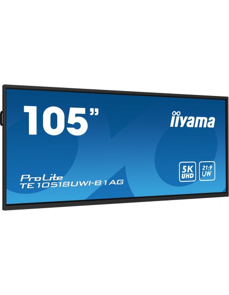 iiyama PROLITE Pizarra de caballete digital 2,67 m (105") LED Wifi 450 cd   m² 5K Ultra HD Negro Pantalla táctil Procesador